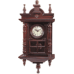 Hardwood Hand-Carved Clock