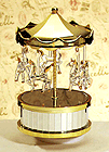 Musical Glass Circus Top Carousel