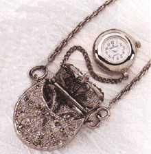 Antique Silver-Plated Purse Watch