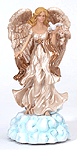 Musical Alabastrite Angel And Dove On Cloud