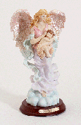 Alabastrite Angel With Child On Cloud