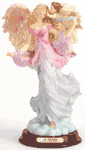 Alabastrite Angel With Cherub On Cloud