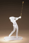 Frosted Sculpture - Golfer
