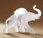 Frosted Sculpture - Elephant