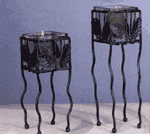 SQUARE METAL CANDLEHOLDERS