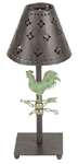 Metal Rooster Candle Lamp