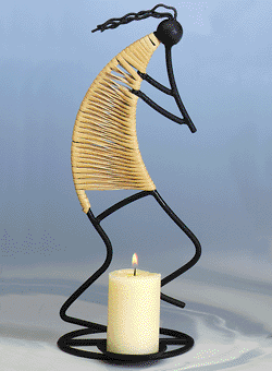 Kokopelli Candleholder