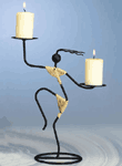 Tribal Dancer Candleholder