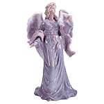 Under-Glazed Porcelain Angel In Gray