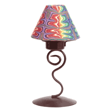 Fimo Rainbow Candle Lamp