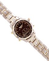 Man's Digital And Analog Titanium Watch