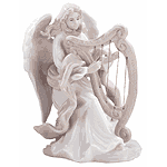 Lido Porcelain Angel Playing Harp
