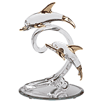 Spun Glass Double Dolphin