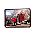 Red Big Rig Wall Clock