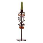 Amber Glass Candleholder