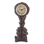 See, Hear, Speak No Evil Monkeys Clock