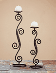 Swirl Motif Candleholders