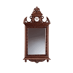 Wood Wall Mirror/Clock