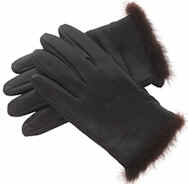 Leather Gloves/Mink