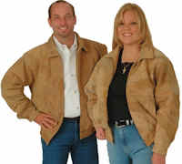 Tan Suede Leather Jacket