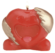 Heart-shaped Candle