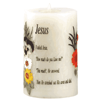 I Asked Jesus Candle