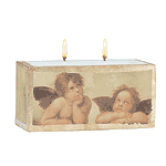 Cherubs/Gold Edge Candle