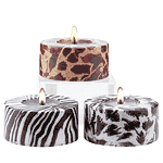 Animal Print Candles
